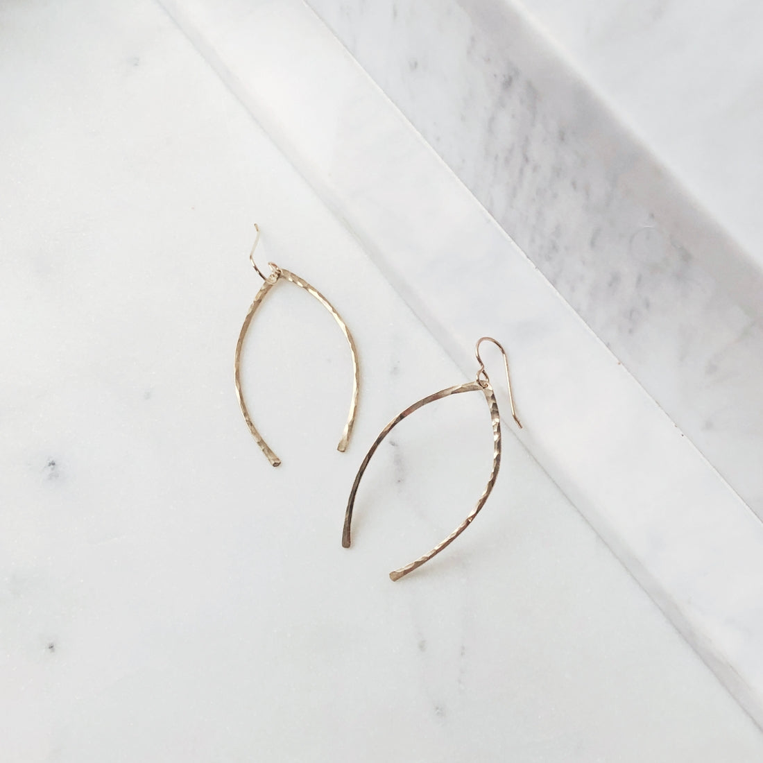 Golden Wishbone Earrings – Kyoko Honda New York